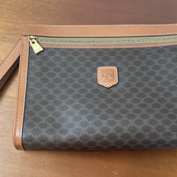 CELINE Macadam Leather Clutch - Picture 1 of 13